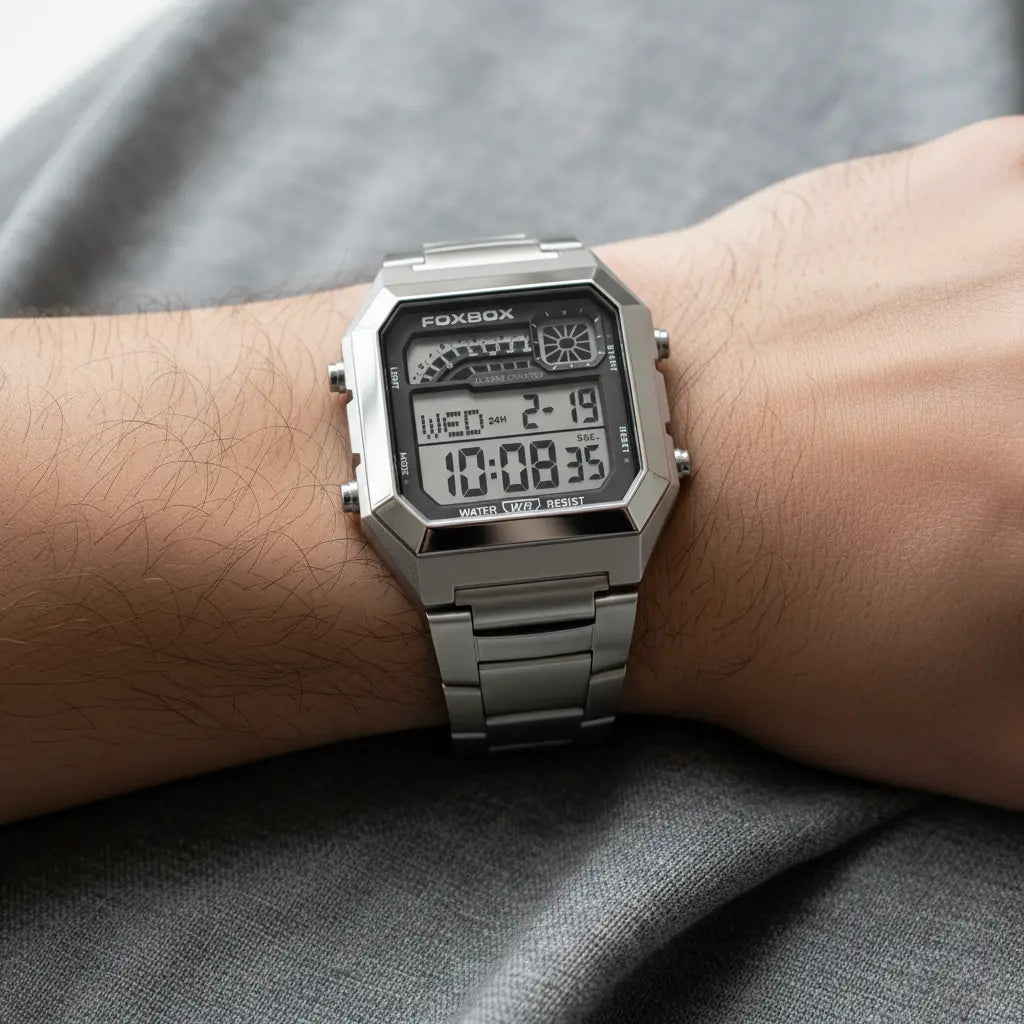 RetroSquare Digital Watch