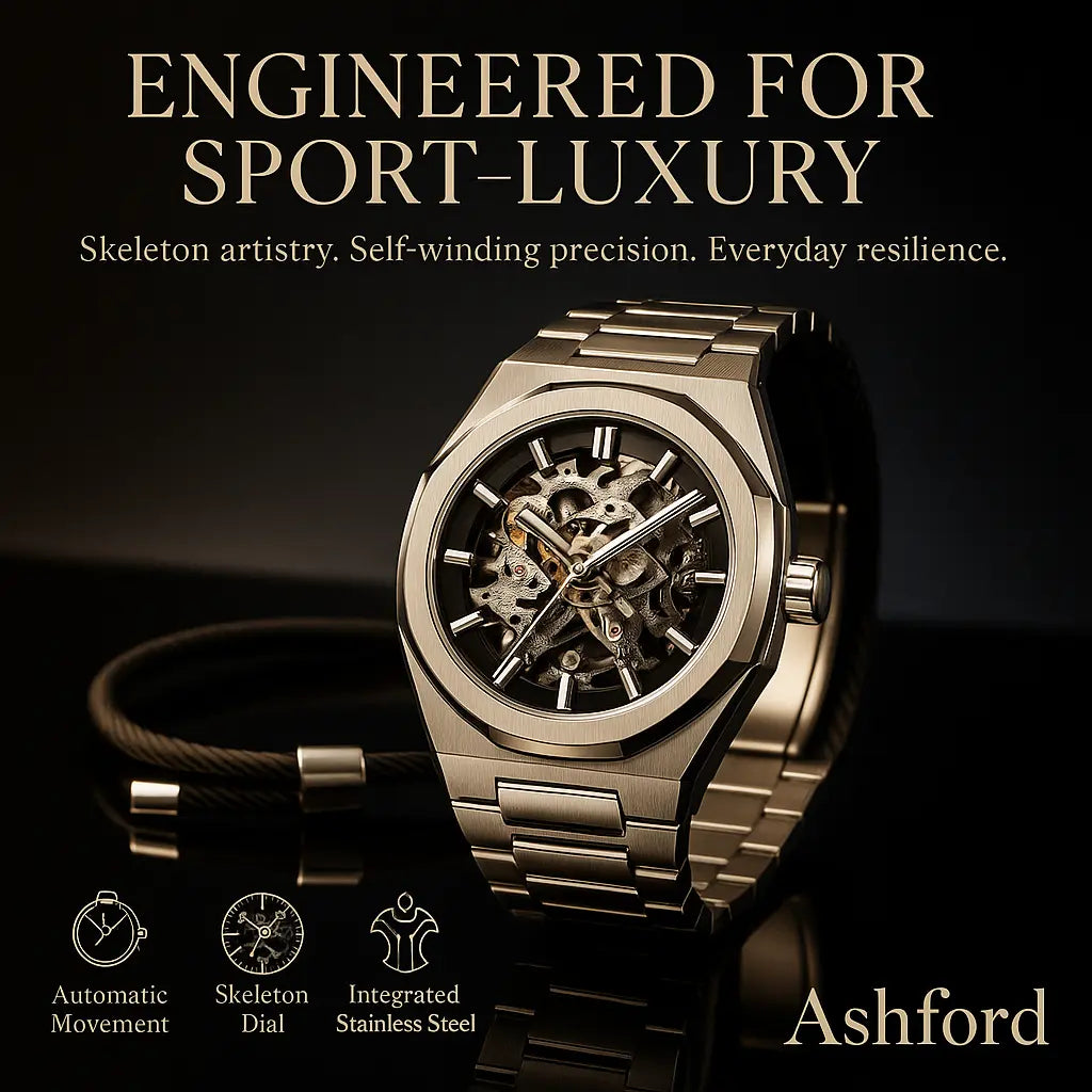 Monaco Skeleton Automatic Watch