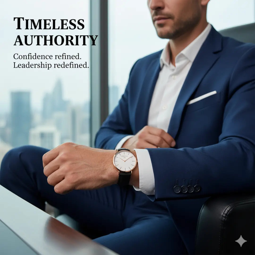 Zenith Classic – Quartz Casual Leather Watch