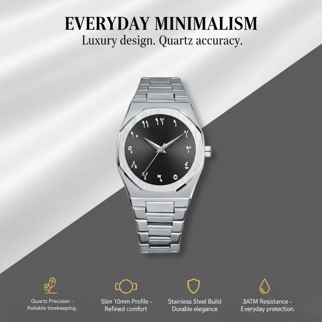 Zenith Steel Luxury Minimalist Quartz Watch