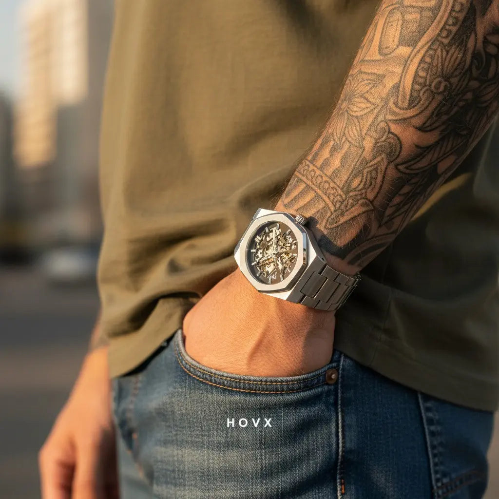 Monaco Skeleton Automatic Watch