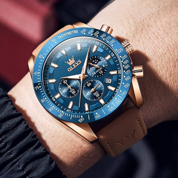 Quartz Waterproof Men's Watch Rose