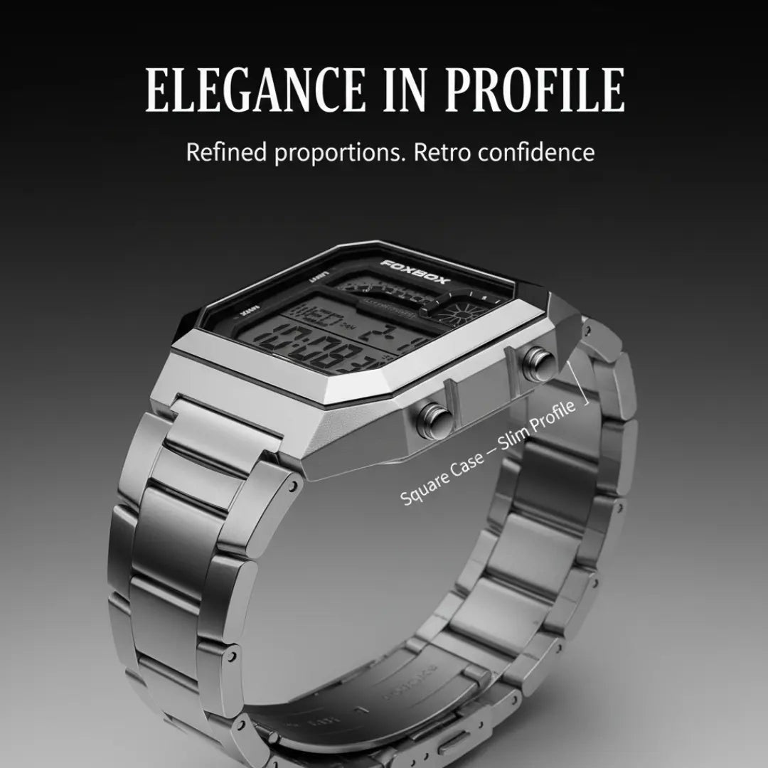 RetroSquare Digital Watch