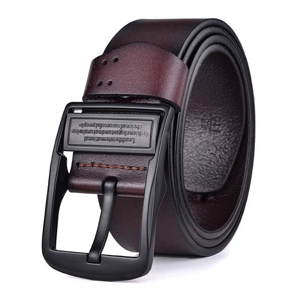 Classic Leather Pin Buckle Belt
