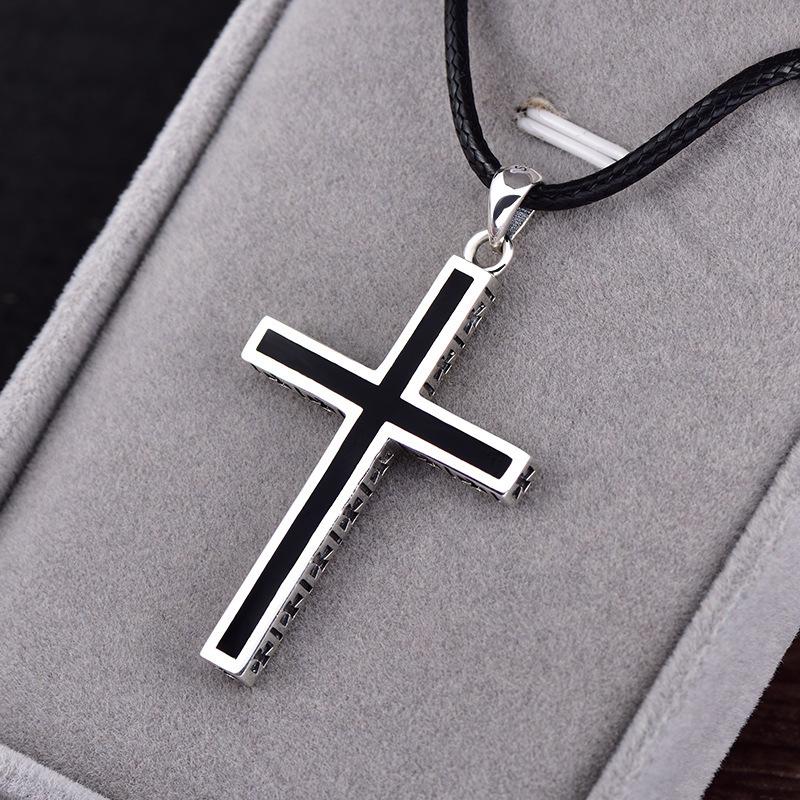 Retro Casual Simple Cross Necklace