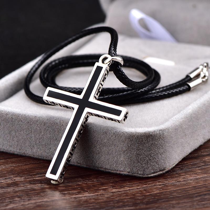 Retro Casual Simple Cross Necklace