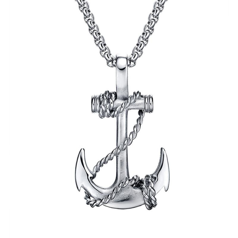 Anchor Cross Necklace