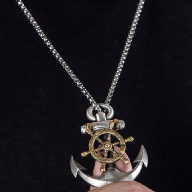 Vintage Anchor Necklace