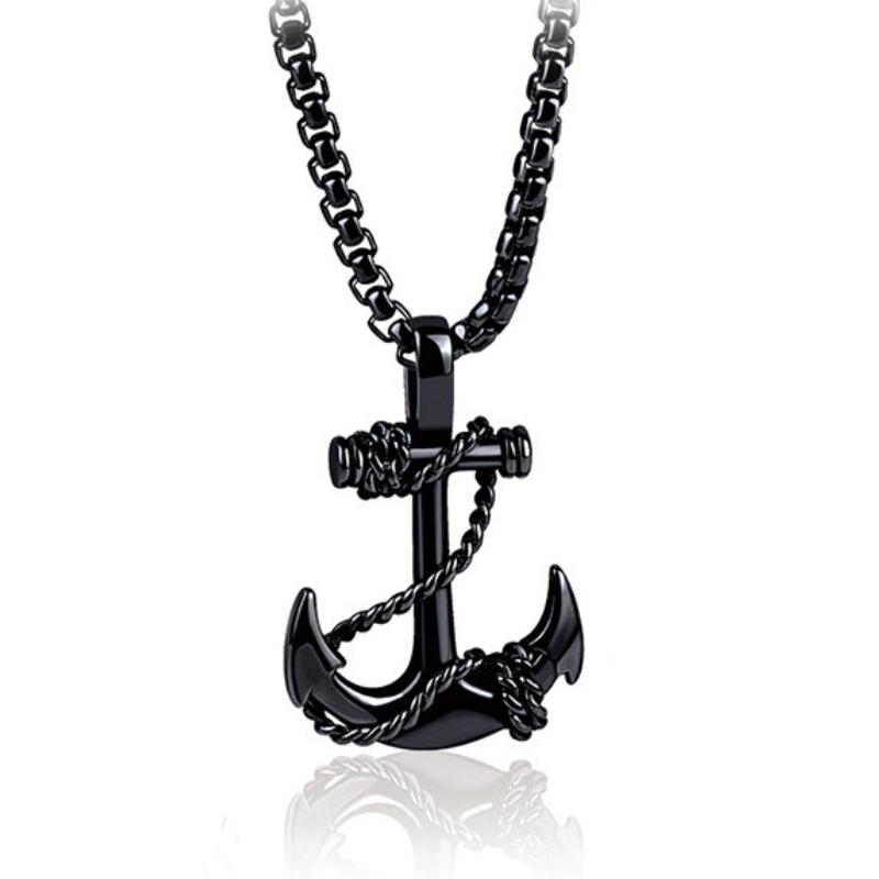 Anchor Cross Necklace