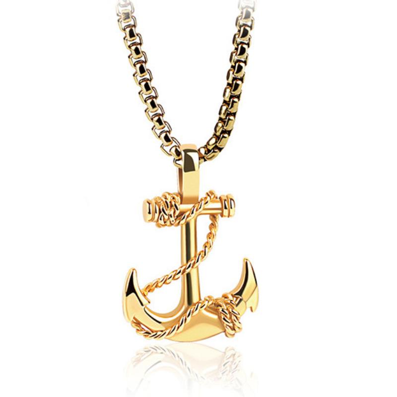 Anchor Cross Necklace