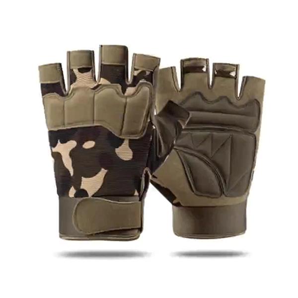 Tactical Camo Half Finger Gloves