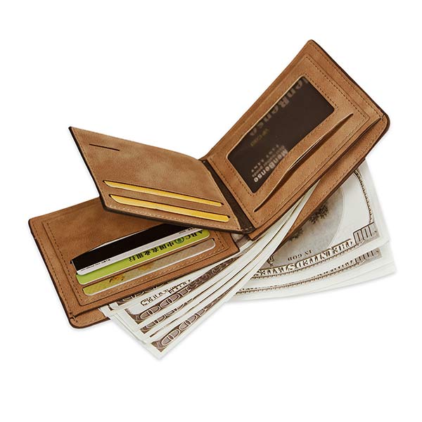 Vintage Slim Leather Wallet – Minimalist Design