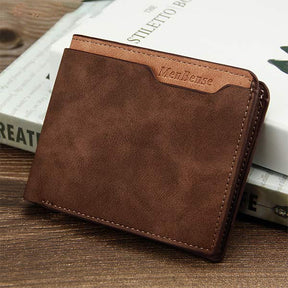 Vintage Slim Leather Wallet – Minimalist Design