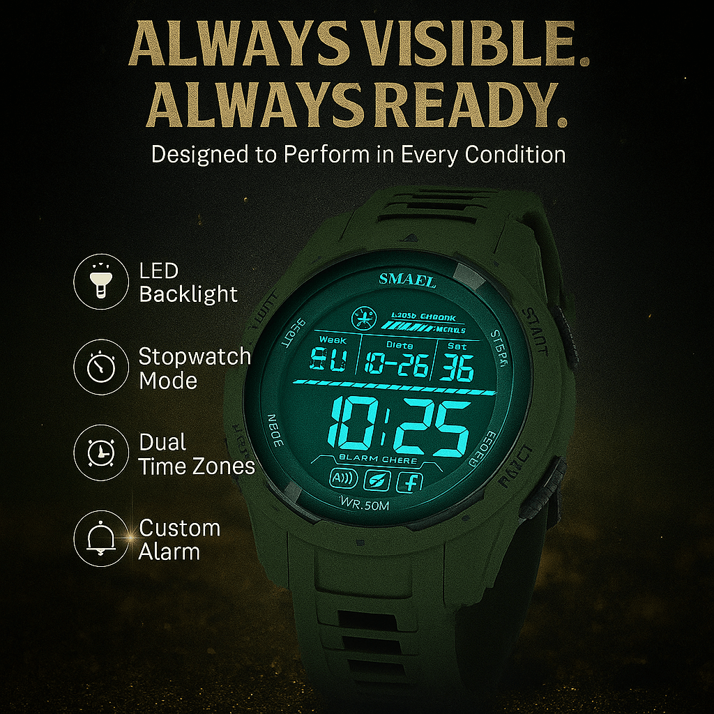Adventure Ready Digital Men's Watch