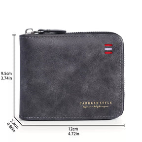 Vintage Guard – Men’s PU Leather Zipper Wallet