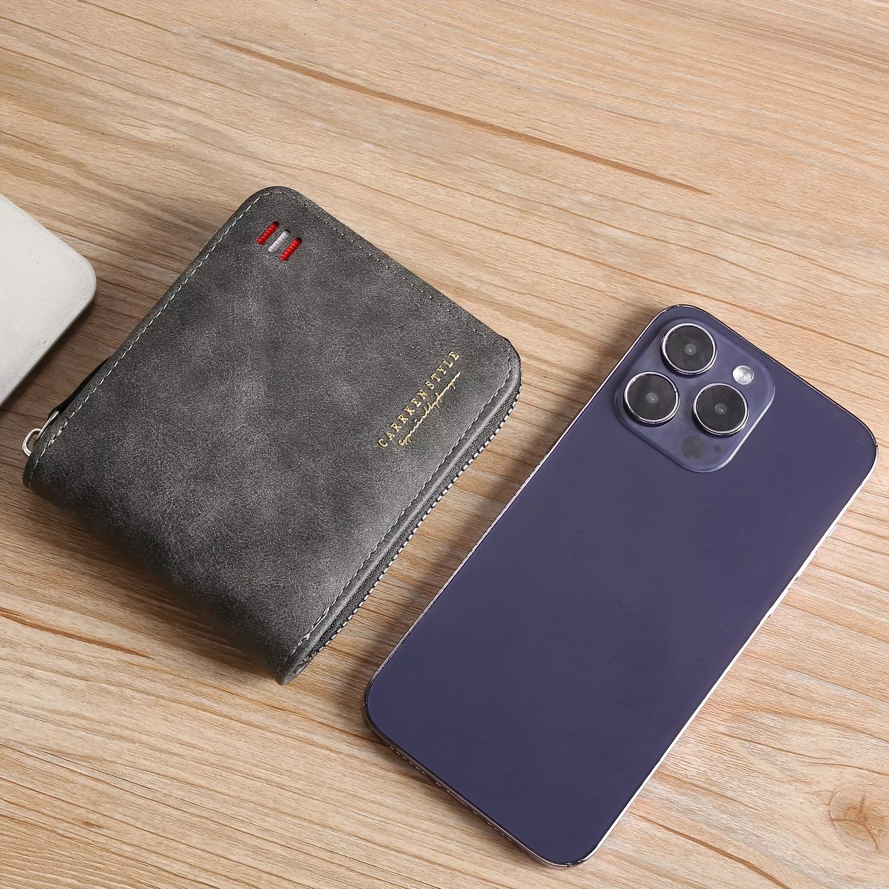 Vintage Guard – Men’s PU Leather Zipper Wallet