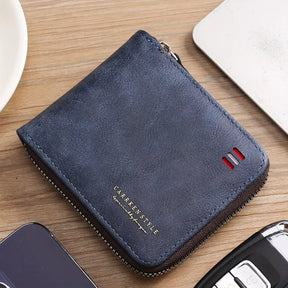 Vintage Guard – Men’s PU Leather Zipper Wallet