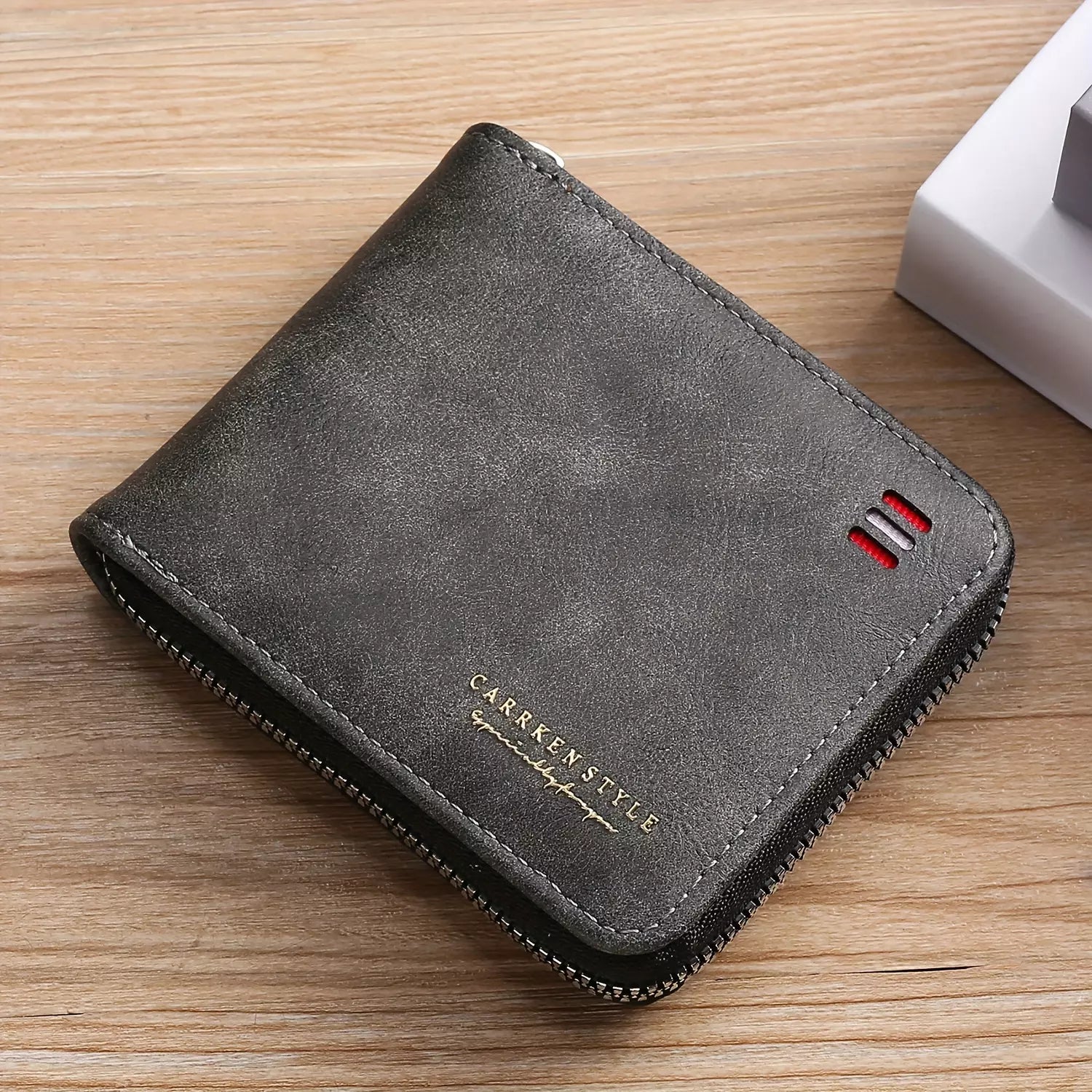 Vintage Guard – Men’s PU Leather Zipper Wallet