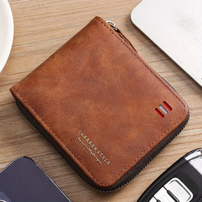 Vintage Guard – Men’s PU Leather Zipper Wallet