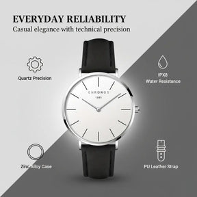 Zenith Classic – Quartz Casual Leather Watch