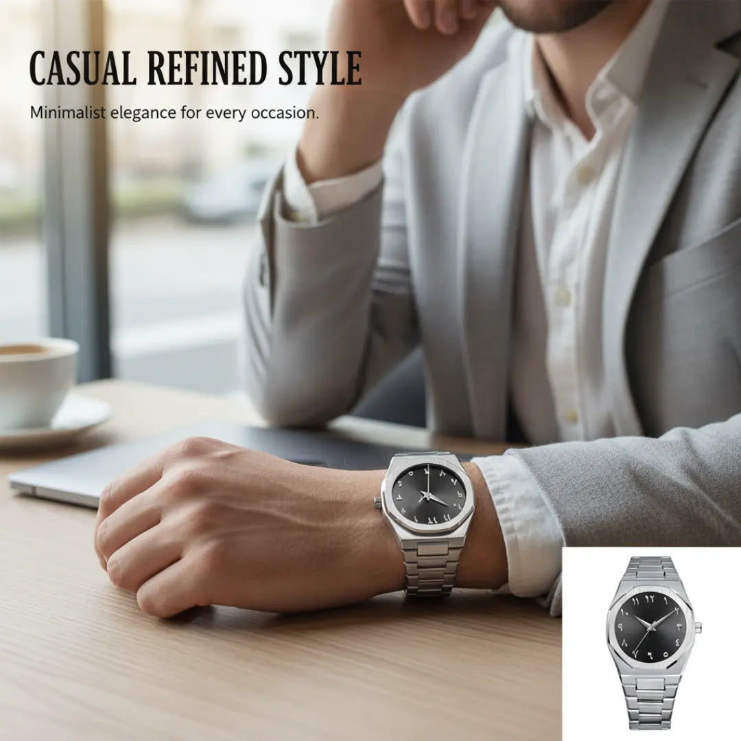 Zenith Steel Luxury Minimalist Quartz Watch