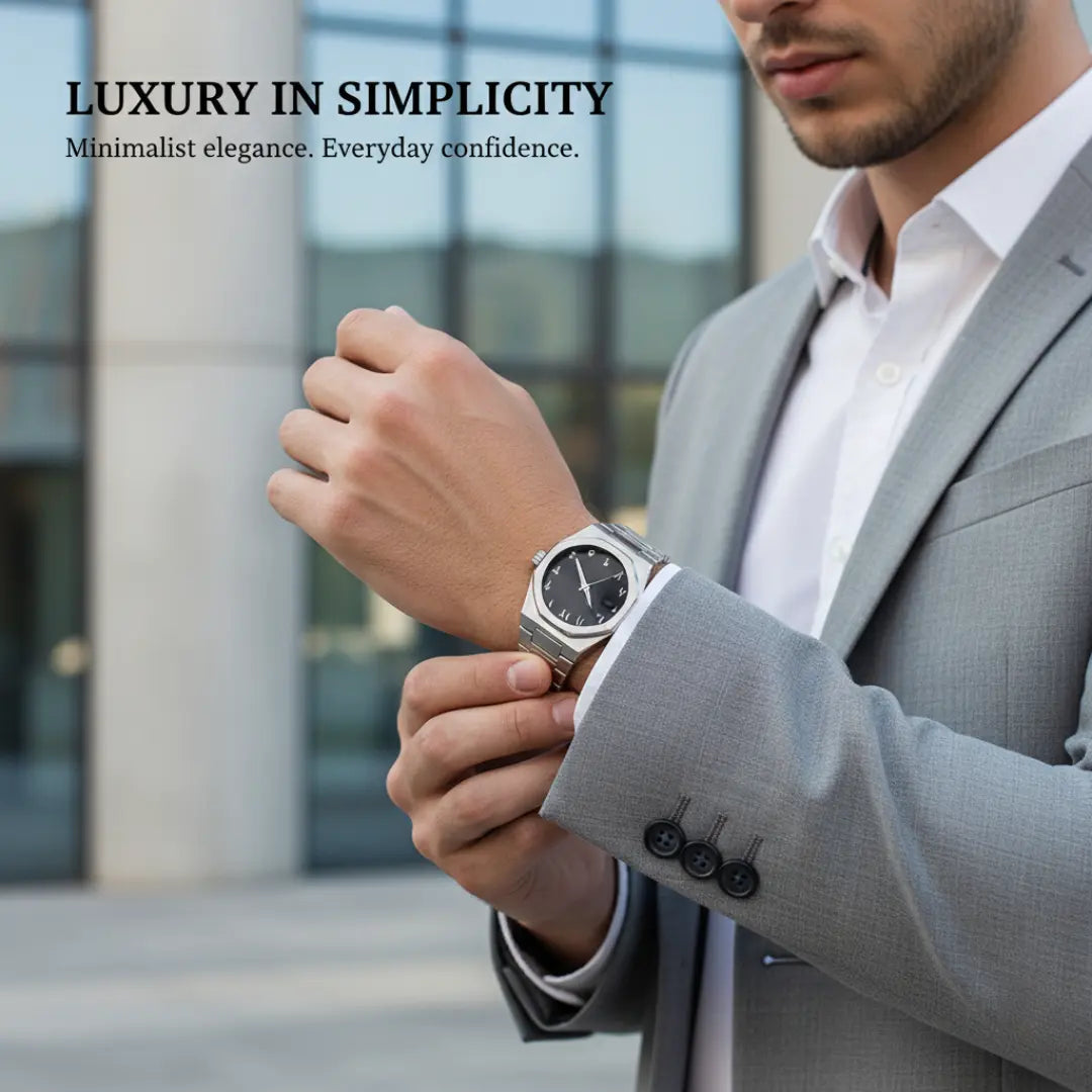 Zenith Steel Luxury Minimalist Quartz Watch