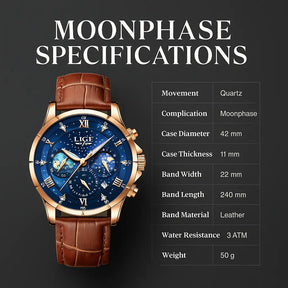 Eclipse Moonphase Luxury Watch