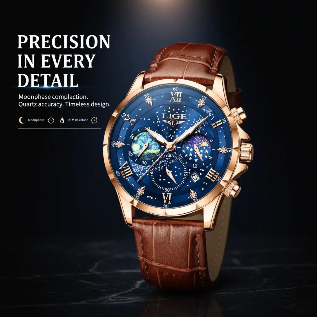 Eclipse Moonphase Luxury Watch