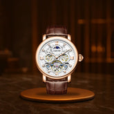 Business Leather Band Mechanical Automatic Men's Watch