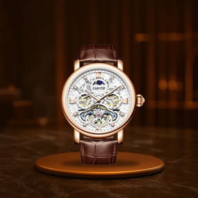 Business Leather Band Mechanical Automatic Men's Watch