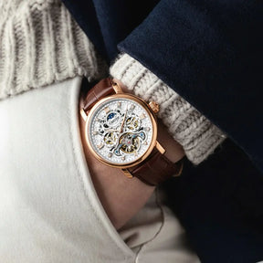 Business Leather Band Mechanical Automatic Men's Watch