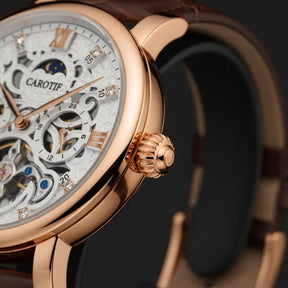 Business Leather Band Mechanical Automatic Men's Watch