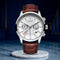 Silver White (Brown Leather)