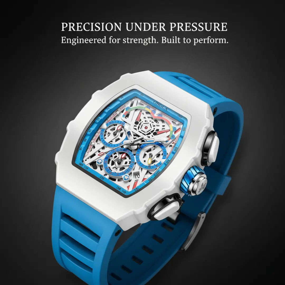 HOVX Atlas Barrel – Men’s Quartz Barrel-Shaped Watch