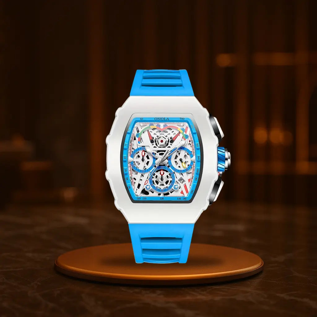 HOVX Atlas Barrel – Men’s Quartz Barrel-Shaped Watch