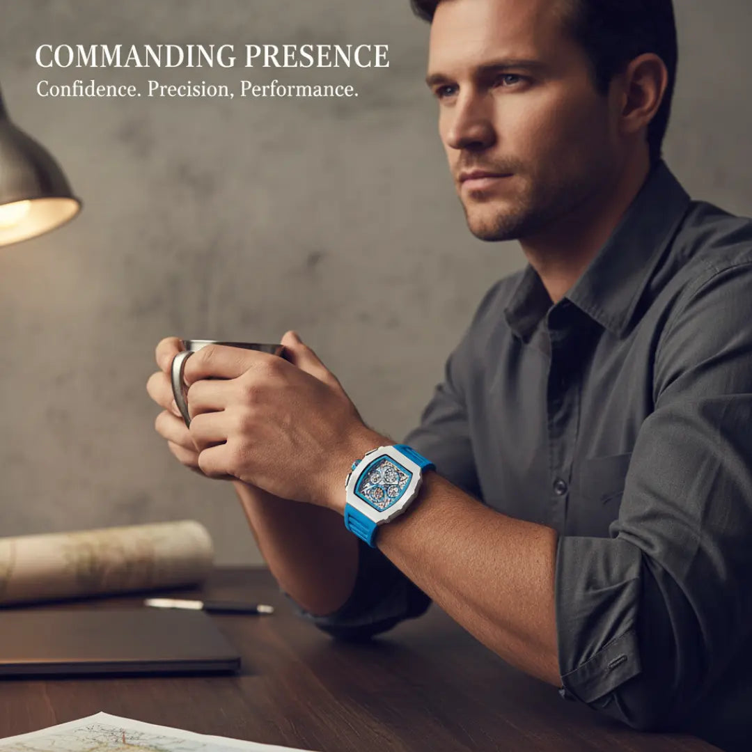 HOVX Atlas Barrel – Men’s Quartz Barrel-Shaped Watch