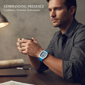 HOVX Atlas Barrel – Men’s Quartz Barrel-Shaped Watch