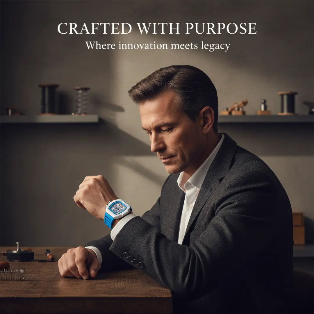 HOVX Atlas Barrel – Men’s Quartz Barrel-Shaped Watch