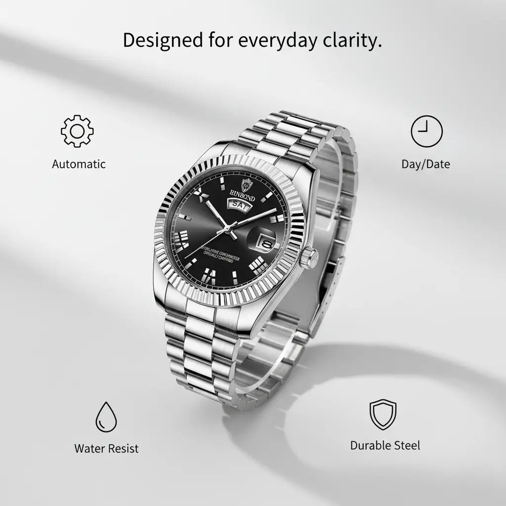 HOVX Aurelius Steel Men’s Watch