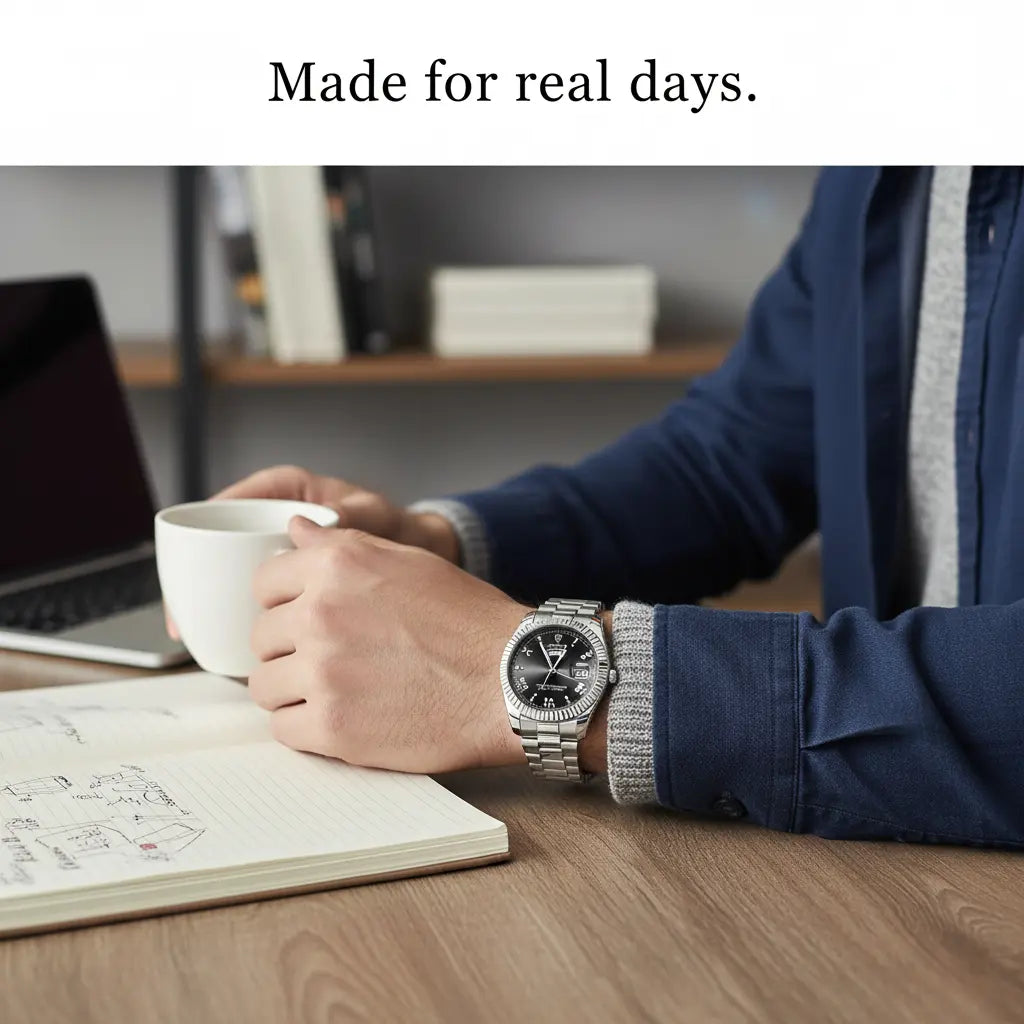 HOVX Aurelius Steel Men’s Watch