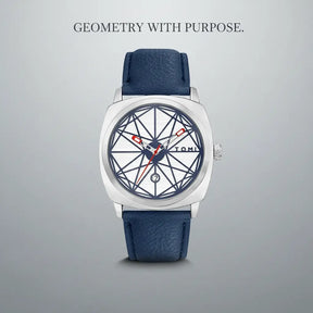 HOVX Compassline – Geometric Minimalist Leather Watch