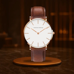 HOVX Eclipse Classic – Minimalist Leather Men’s Watch 40mm