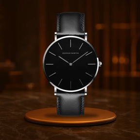 HOVX Eclipse Classic – Minimalist Leather Men’s Watch 40mm