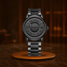 HOVX Eclipse Vortex – Men’s Quartz Leather Watch