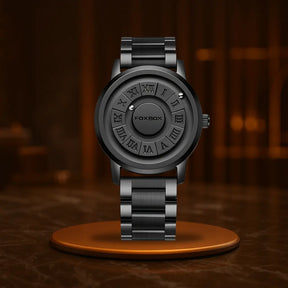 HOVX Eclipse Vortex – Men’s Quartz Leather Watch