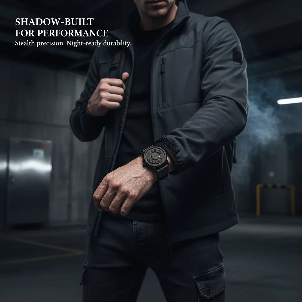 HOVX Eclipse Vortex – Men’s Quartz Leather Watch