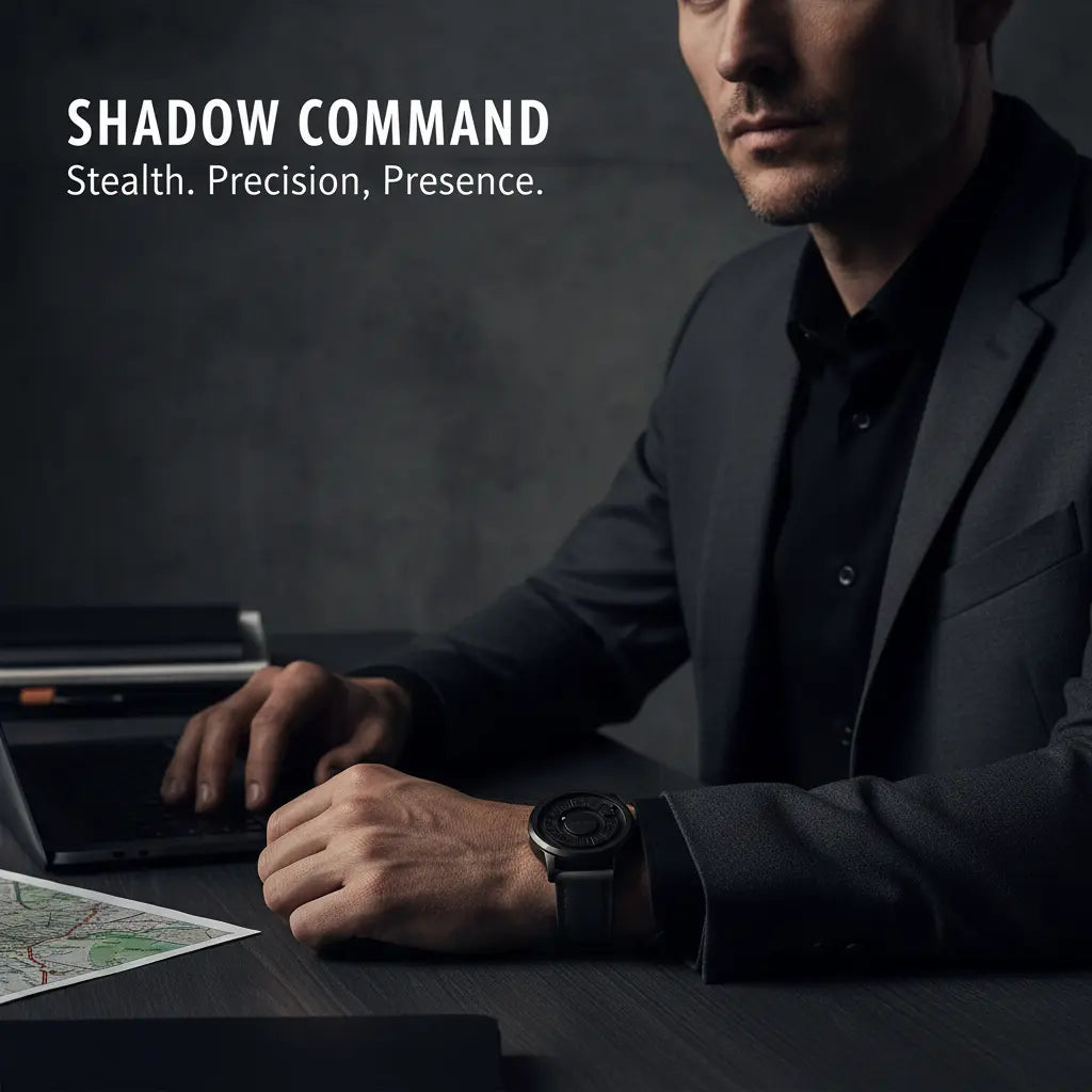 HOVX Eclipse Vortex – Men’s Quartz Leather Watch