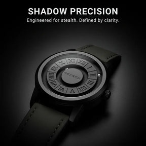 HOVX Eclipse Vortex – Men’s Quartz Leather Watch