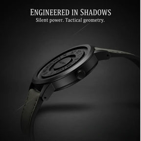 HOVX Eclipse Vortex – Men’s Quartz Leather Watch