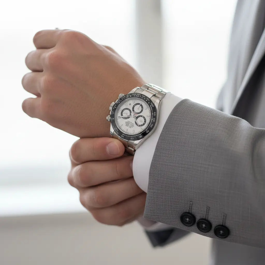 HOVX Monarch Chrono – Men’s Stainless Steel Chronograph Watch